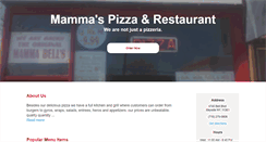 Desktop Screenshot of mammaspizzarestaurant.com
