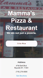 Mobile Screenshot of mammaspizzarestaurant.com